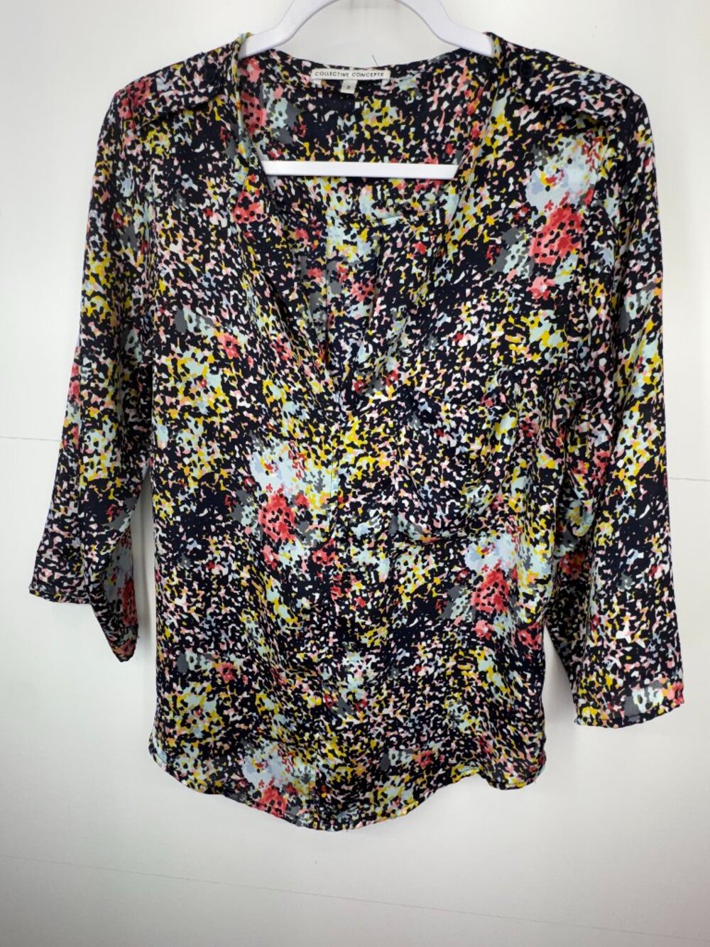 Collective Concepts Blouse in Watercolor Speckle